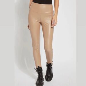 NWT $108 Lysse cream vegan leather leggings- Size XS